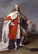 unknow artist Portrait of George Byng (1663-1733), 1st Viscount Torrington France oil painting artist